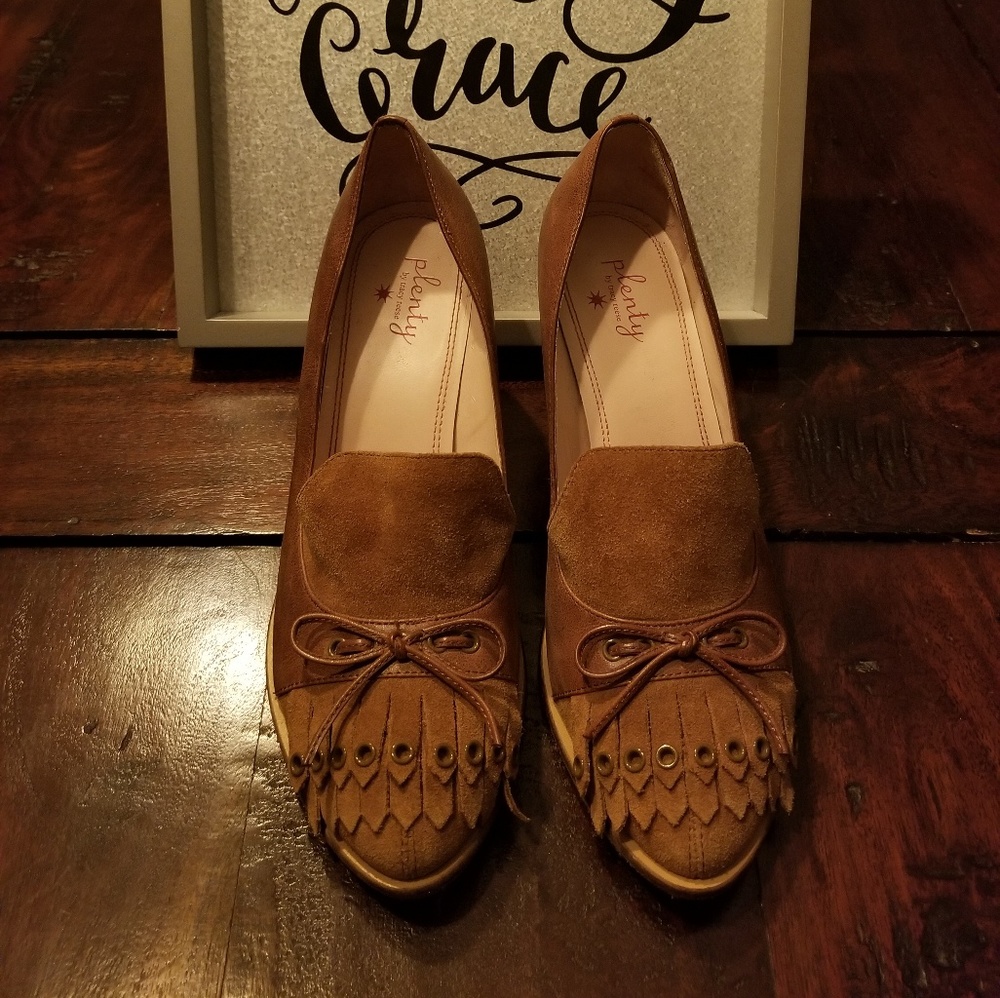 Leather + Suede Plenty by Tracy Reece Heels Sz. 38